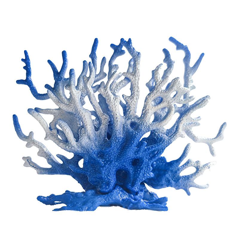 Simulation Coral Colorful Fish Tank Landscaping Decoration Aquatic Plants Aquarium Iron Branches Underwater Set Decoration