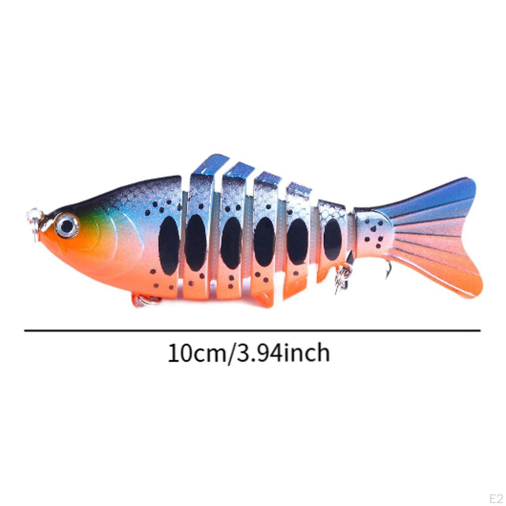 5 Pieces Multi Jointed Swimbaits Fishing Lures Set Tools Beginners Versatile Artificial