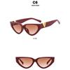 Women's sunglasses, small-frame V-shaped cat eye sunglasses.