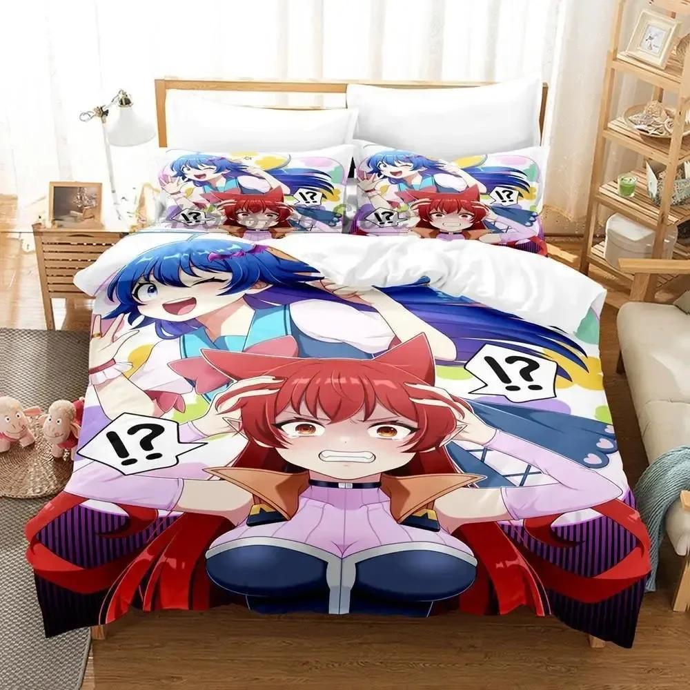 Anime Welcome To Demon Schol! Iruma-kun Beding Set Print With Pilowcase Bed Soft Duvet Cover Single Double Quen Super King-Sized Dimensionsd Dimension