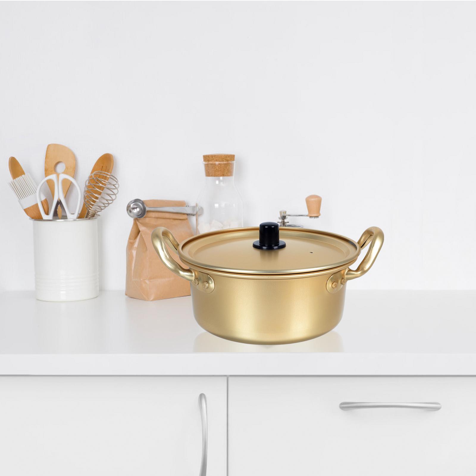 

Миска для лапши Корейский Рамен Горшок Розовая Посуда Портативные Палочки Для Еды Желтый Алюминий Кухня золотистый