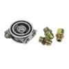 Engine Oil Filter Sandwich Plate With M20x1.5 Sensor Threads Thermostatic 74°C Close 78°C Full Shut For Car Modification