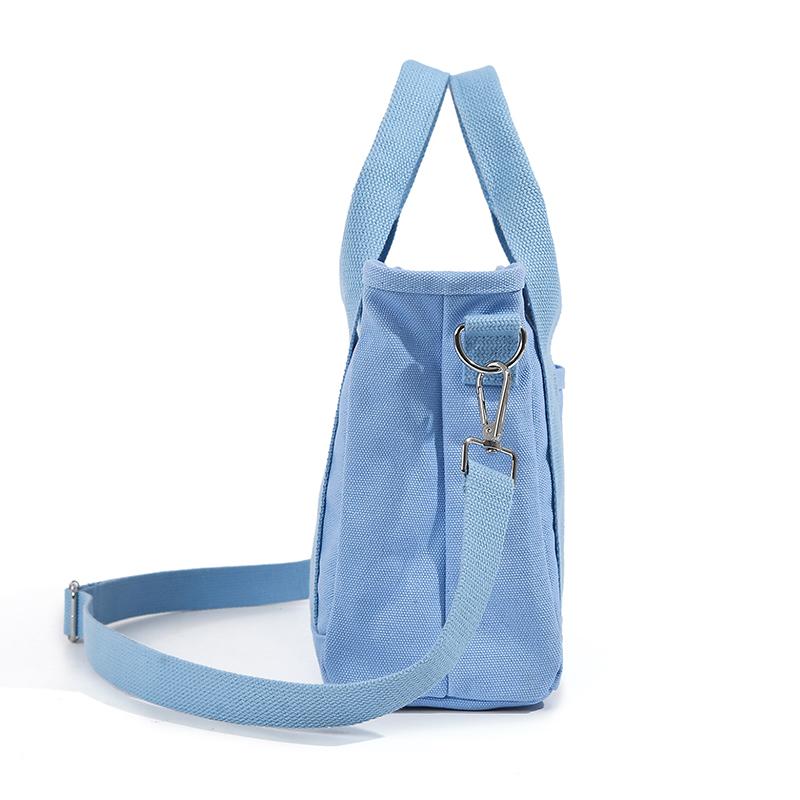 Canvas Multi-compartment Handbag Women's Shoulder Crossbody Bag
