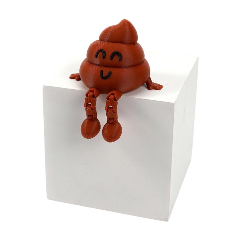 

Artistic Sitting Pose Figurine Heart Shape Gift 3D Printing Ornament for Home Desk Decoration in Various Color
