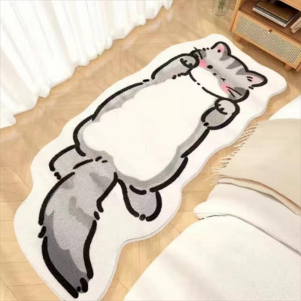 

VIKAMA Cute Cartoon Animal Carpet Bedside Rug Living Room Carpet Sofa Bedroom Bathroom Mat Anti-fouling Easy to Clean Home Deco 40X120CM (1.3X3.9FT