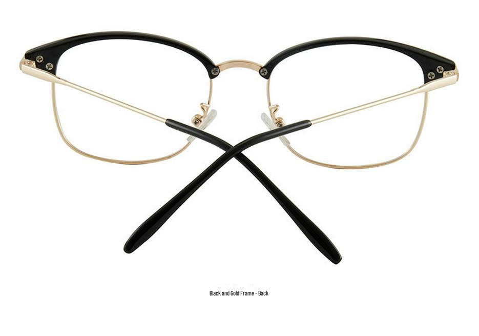 Trendy Unisex Blue Light Blocking Eyeglasses with Retro Design & Prescription Lenses