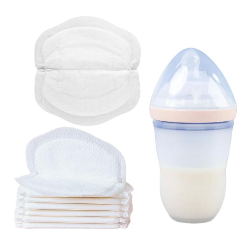 100 unidades Almofadas de Amamentação Macias e Respiráveis Uso Único Forros de Lactação à Prova de Vazamentos para Cuidados Maternos Pós-parto