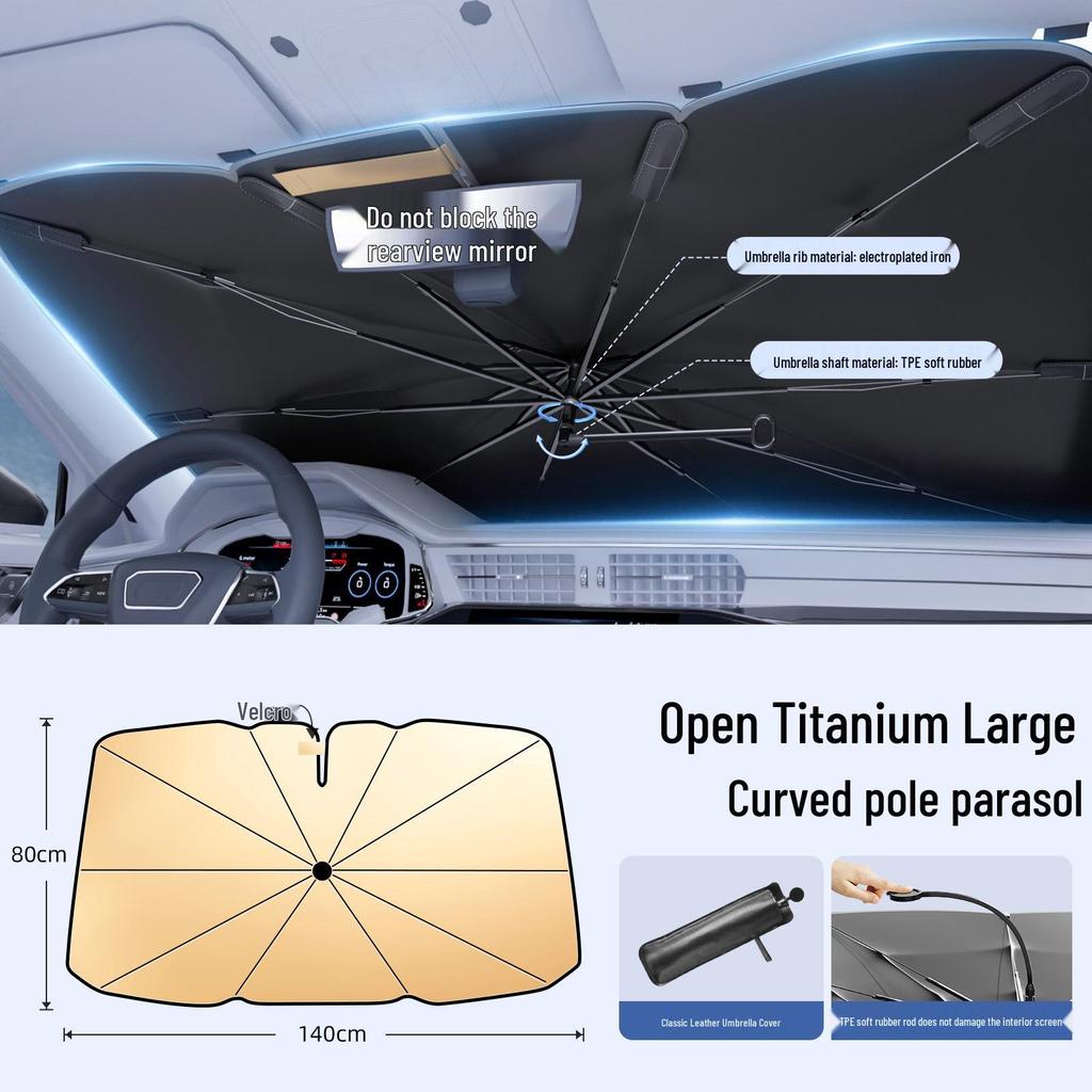Car Front Windshield Sunshade: Heat Insulation & Sun Protection for Summer
