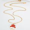 Trendy Snowman Pendant Necklace: Titanium Steel, Light Luxury Design, Cute Christmas Jewelry for Women.