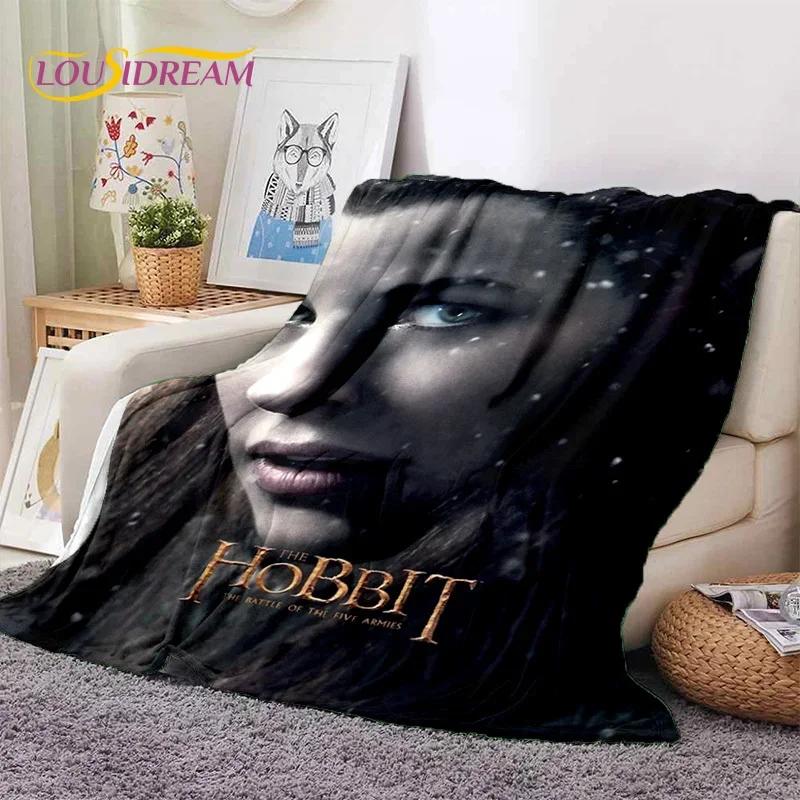 Lord of the Rings Hobbit Movie Soft Flannel Throw Blanket for Bedroom Sofa Picnic Outdoor Leisure Nap Gift