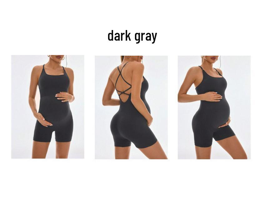 Summer Backless Maternity Jumpsuit: Sexy, Comfortable, High Waist Yoga Suit