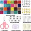 About 1 Set Loose Craft Round Beads for DIY Jewelry Making, Multicolor Spacer