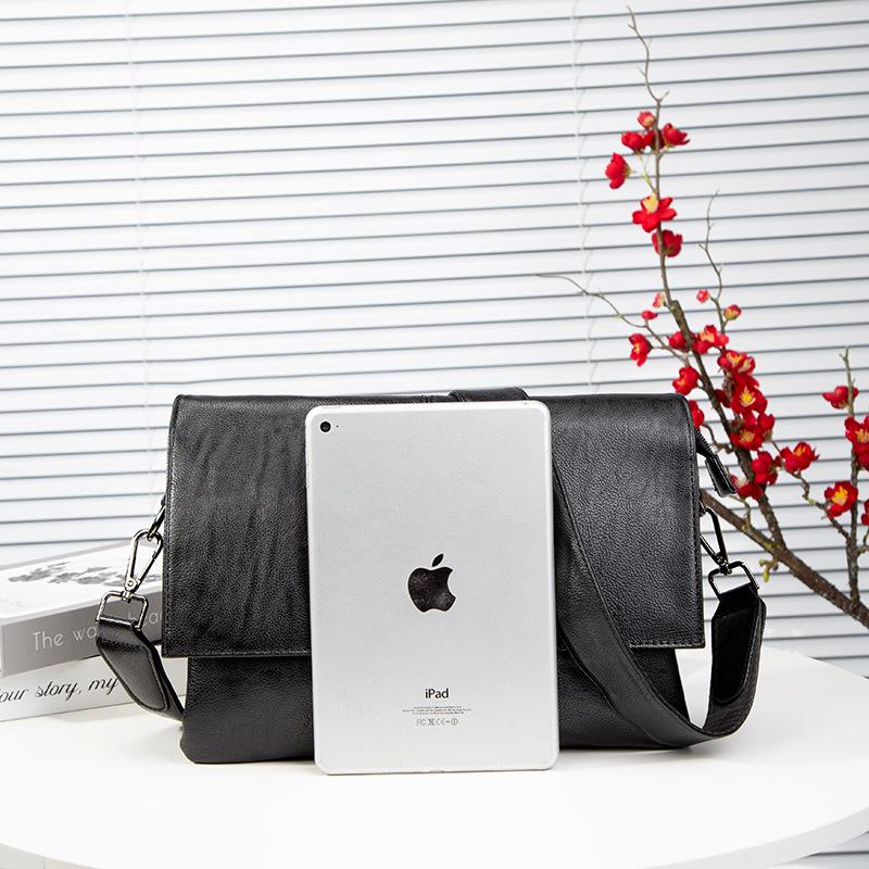 Men's Trendy Single Shoulder Bag: Ultra-Thin, Large Capacity, Fashionable Crossbody for Casual Use