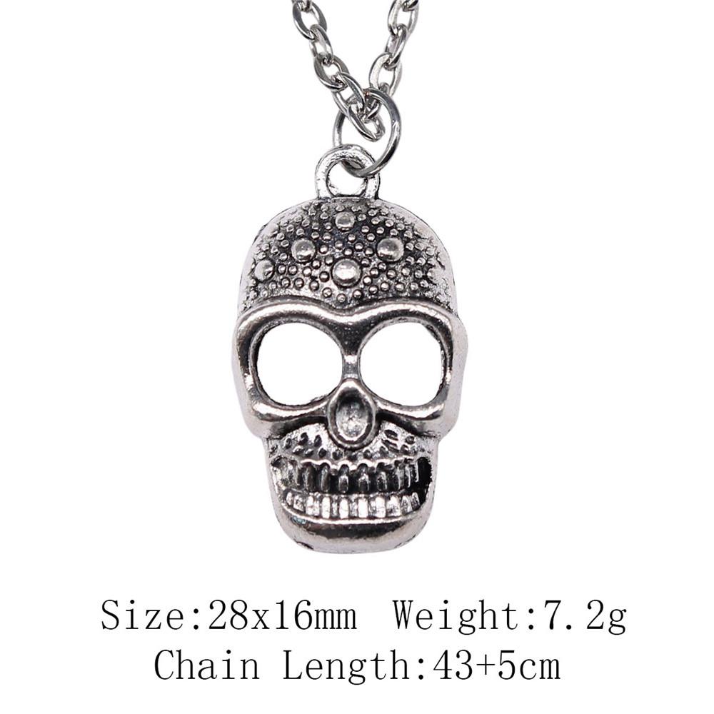 Birthday Gifts Boho Necklace Cross Skull Necklace On The Neck 43cm Chain Women's Bag Long Necklace