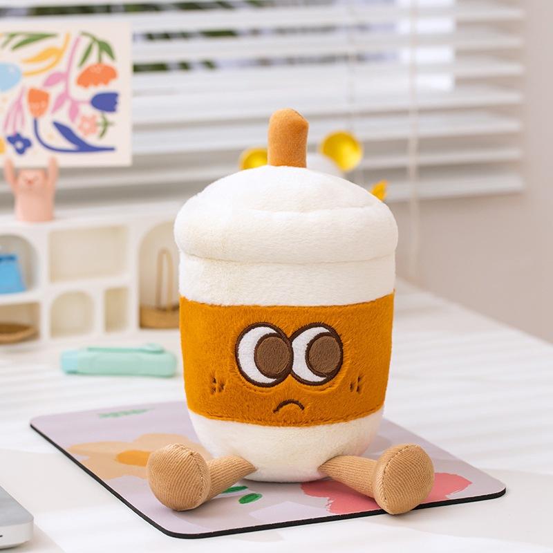 

Cartoon Creative Teapot Coffee Cup Plush Toy Doll Cute Afternoon Tea Drink Accompanying Cup Doll Doll cartoon cute