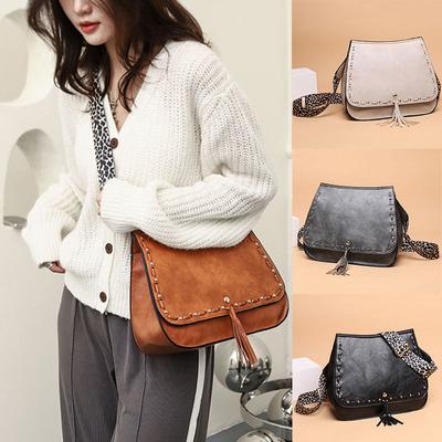 Ladies Cross Body Messenger Bag Women Shoulder Over Bags Tassel Handbags