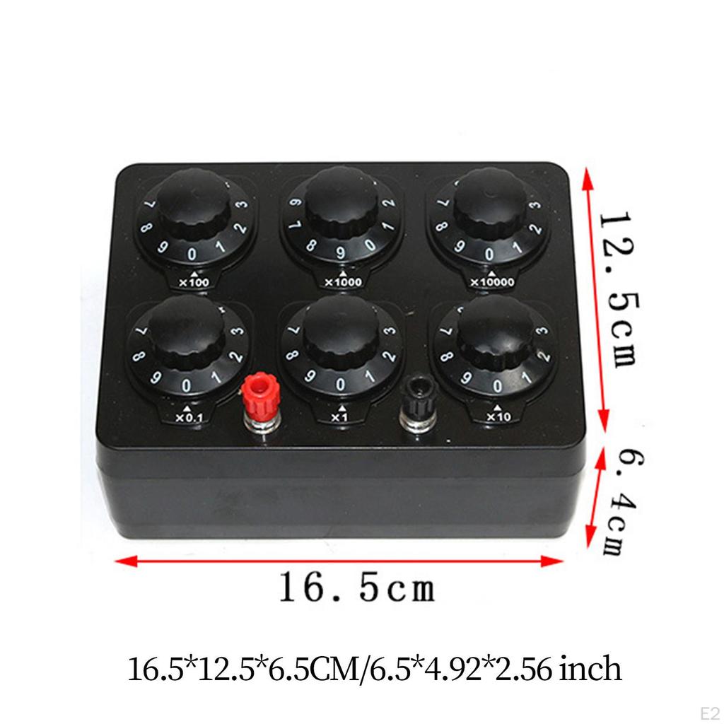 0-9999 Ohm Decimal Resistance Meter Teaching Knob Switch Experimental Instrument Ohmmeters for