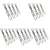 10pcs Fishing Swivel Connector Stainless Steel Fishhook Snap Tools Tackle Fitting Connect Component Replace Fittings