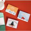 1/10PCS Kreativt Tryckt Papper Grattiskort Set Julklappskort Vinterhelg God Jul