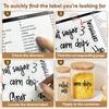 170PCS Food Pantry Labels, Kitchen Container Storage Labels Spice Organize Storage Jars Boxes Bottles Preprinted Black Script Clear Stickers - Water