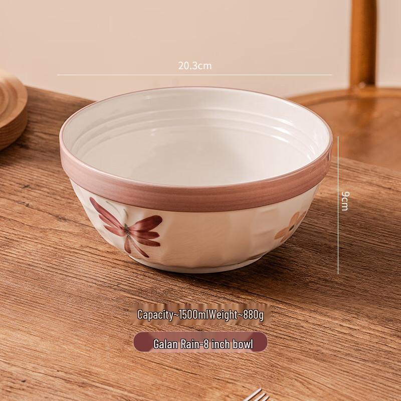 

Japanese Style Ceramic Rice/Soup Bowl 8-inch Bowl