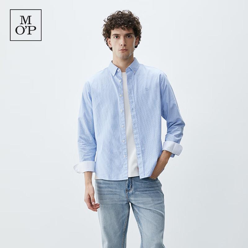 Marc O'Polo Men's Loose-Fit Cotton Houndstooth Long-Sleeve Shirt