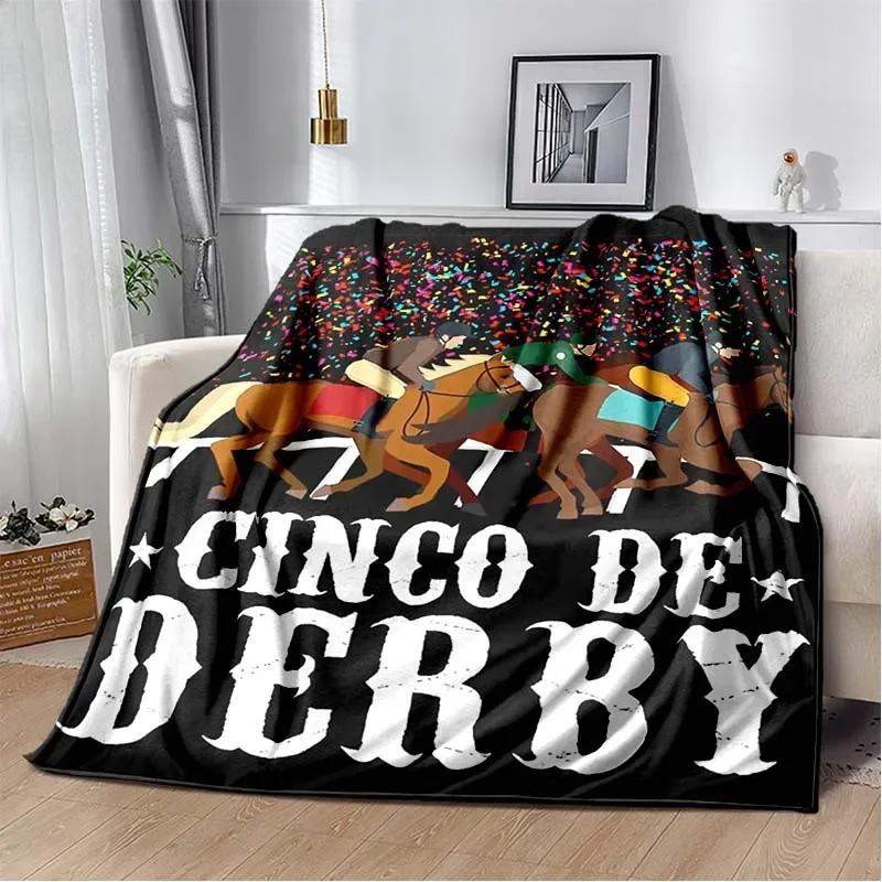 3D Print Cartoon Pentium Horse Flannel Blanket,Multi-purpose Holiday Gift Blanket Warm And Soft Blankets All Seasons