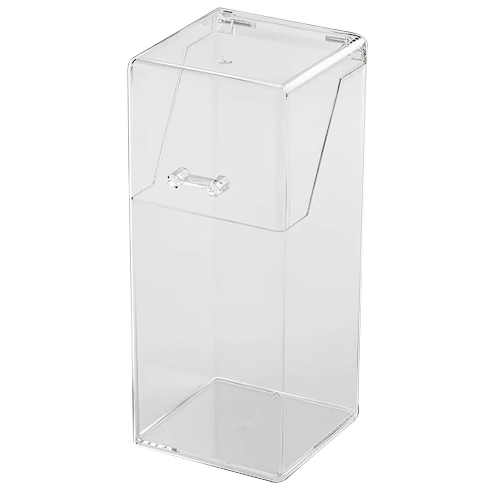 

Cosmetic Brush Storage Box Transparent Acrylic Organizer Box With Pearl Decorations For Makeup Household Bathroom Storing Box