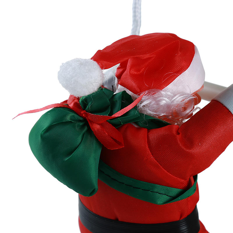Santa Claus Climbing Ladder Ornaments Xmas Tree Santa Claus Climbing Ladder Rope Hanging Pendant Merry Christmas Decoration