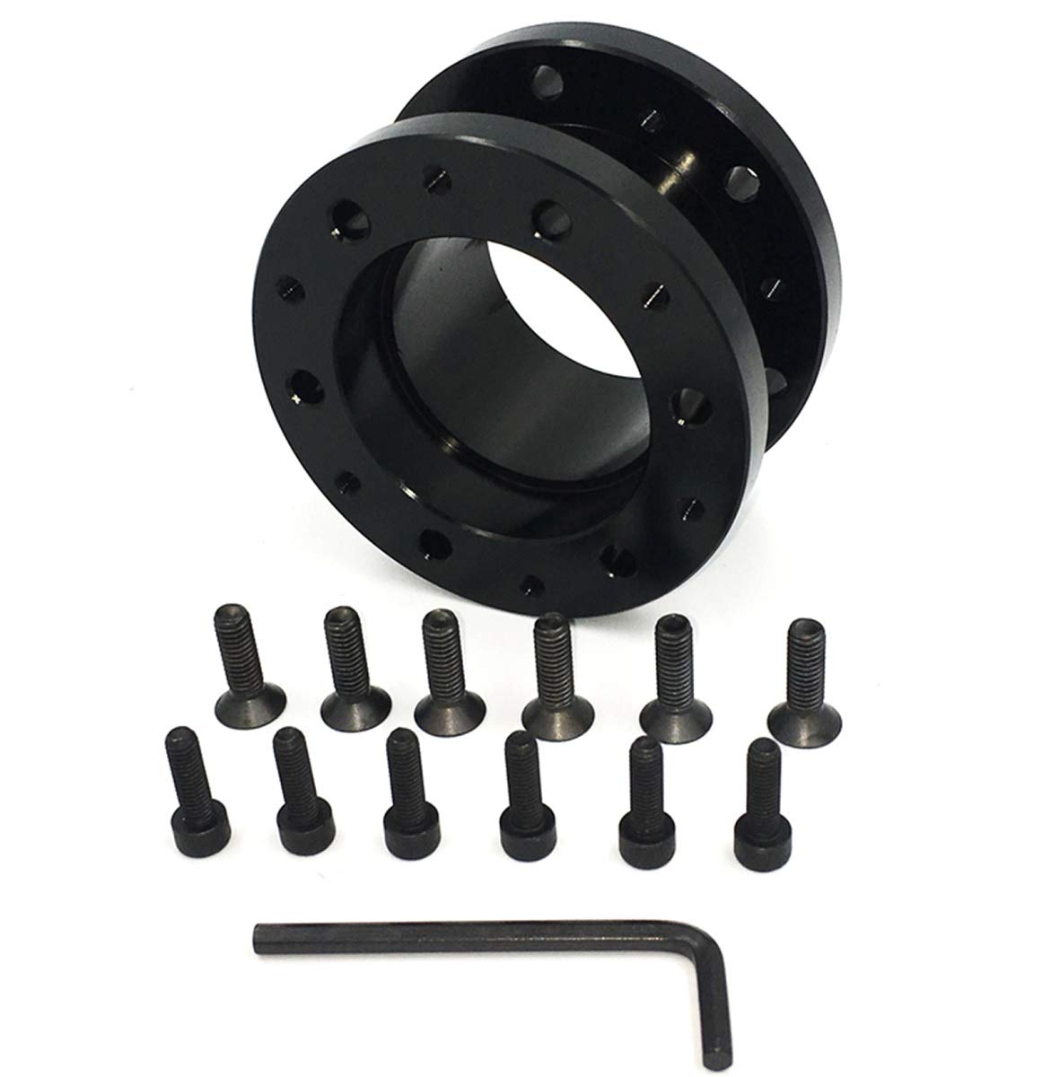 

50мм Черный Алюминиевый Рулевой Босс Спейсер для и Автоспорт на Кольцевых Гонках, Дрифт, Ралли, Зеро-Йон, (черный) чёрный