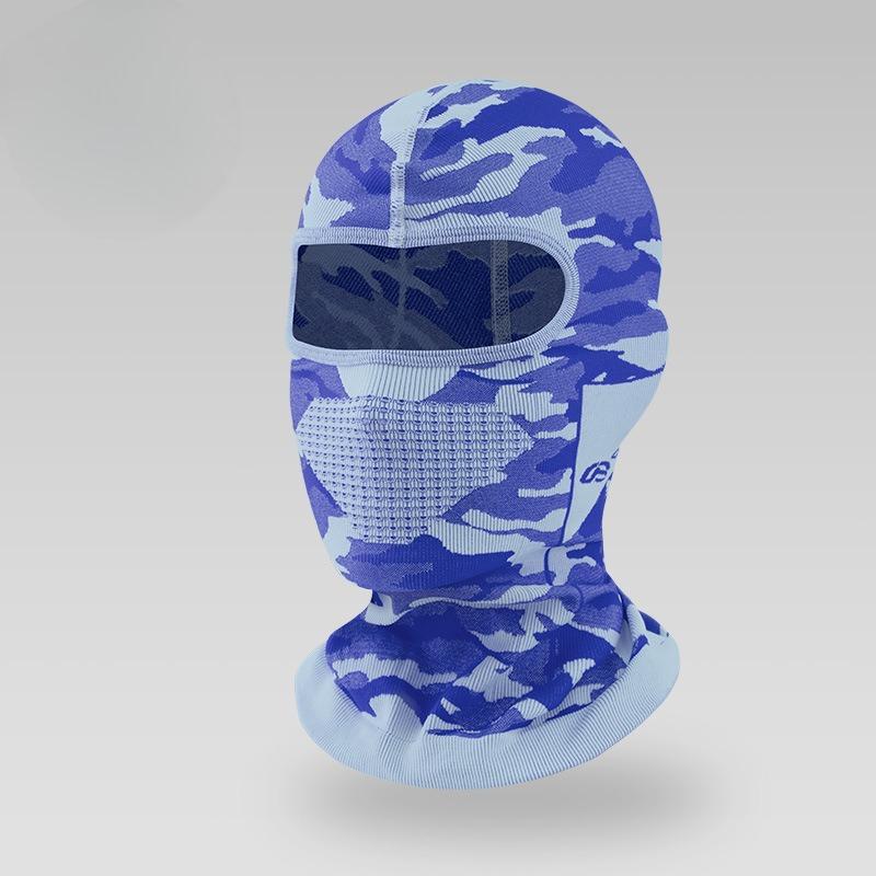 Udendørs ridning ski motorcykel lokomotiv varm strikket camouflage hjelm foret hovedbeklædning maske hat