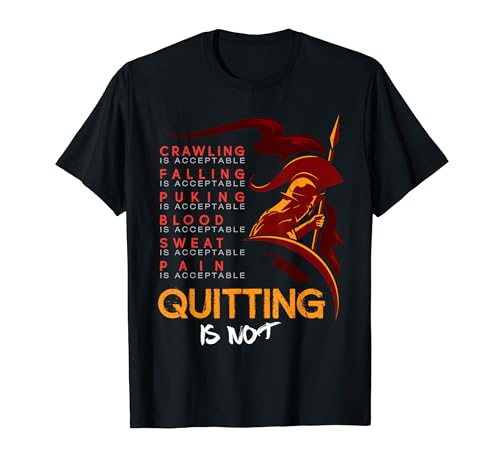 No Quitting Allowed Spartan and Mud Race T-Shirt