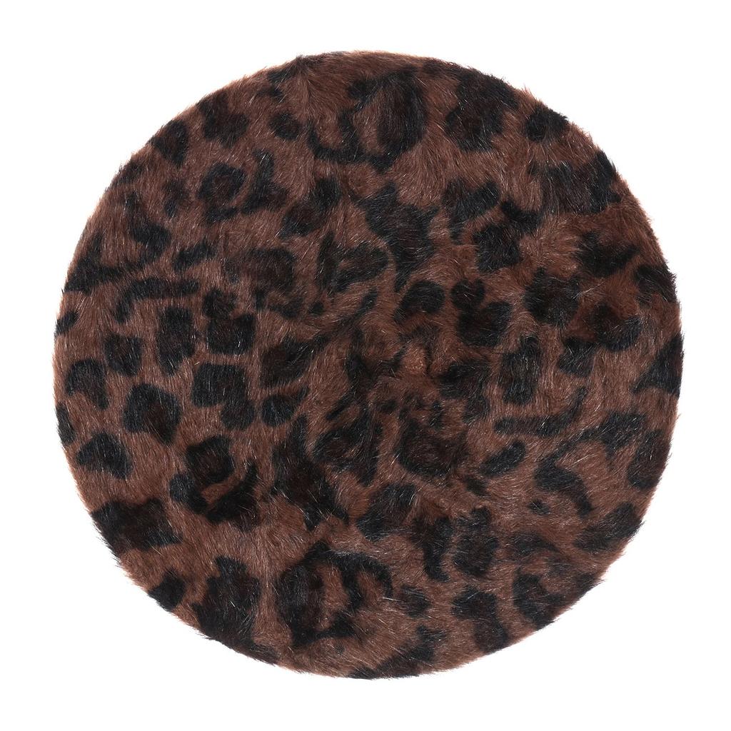 Fashion Soft Beanie Hat Berets for Women Leopard Print Hat Beret French Hat