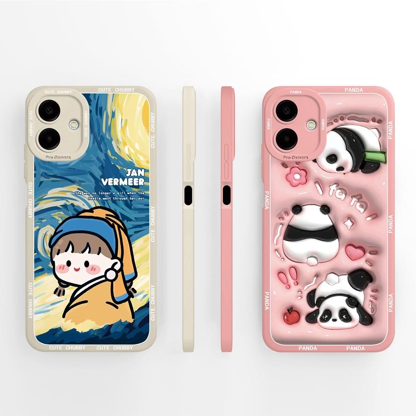 Sacs pour téléphone Pour Samsung A07 M07 F07 A17 M17 F17 M36 F36 M56 S26 Plus A25 Motifs Étiquette Mode Coque Arrière Souple en Silicone antichoc Pour Boîtier Samsung