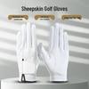 Unisex Schaffell Golfhandschuh - Echtes Leder, Rutschfest, Weich, Bequem, Atmungsaktiv, Flexibel & Strapazierfähig.