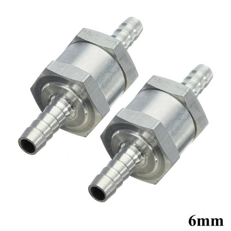 One Way Fuel Non Return Check Valve 6mm 8mm 10mm 12mm Petrol and Diesel One Way Oil Fuel Check Valve Aluminum Fuel System Fittings7