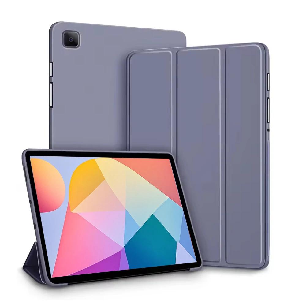 Pour Samsung Galaxy Tab A8 10.5 pouces Étui de Tablette à Support Magnétique Tri-pli Funda Pour Galaxy SM-X200 X205 Coque de Protection Tab A8 10.5in gray