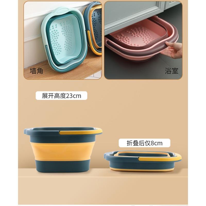 2025 Foot Soaking Bucket Portable Folding Home Massage Deep Bucket Knee Foot Bathtub Size Small Plastic Foot Washing Bucket