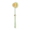 2 In 1 Long Handle Exfoliating Bath Brush Soft Bristles Loofah Puff Back Scrubber for Home Shower Body Cleaning