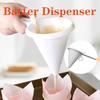 Adjustable Handheld Batter Dispenser for Baking - PP Plastic Pancake & Cupcake Pourer, Multifunctional Chocolate Dispenser with Stand