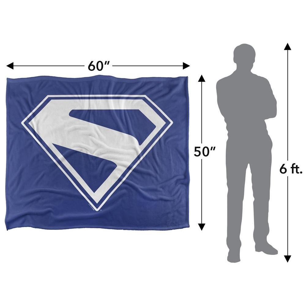 Superman Silky Logo Supersoft Blanket