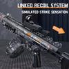 Mp5K Kids Automatic Water Gun With Retractable Stock Linked Recoil Mechanism Electric Water Guns Kids Summer Outdoor Toys