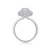 S925 Silver Ring Moissanite High Set Ring Gold Plated Ring Panyu