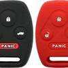 Silicone Protector Key Fob Cover Case Fit for Accord Civic Hybrid EX 2003-201