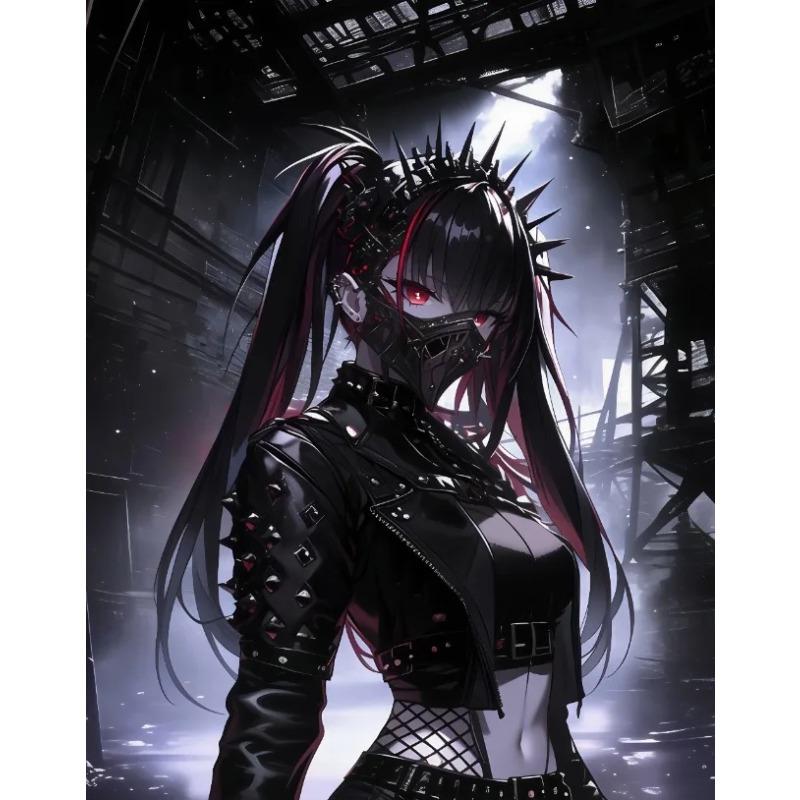 Heiß Kühl Sexy Anime Manga Girly Waifu Schwarz Poster und Drucke Leinwanddruck Wandkunst Bild für Wohnzimmer Heimdekoration Geschenke 21X30CMNo Framed gray