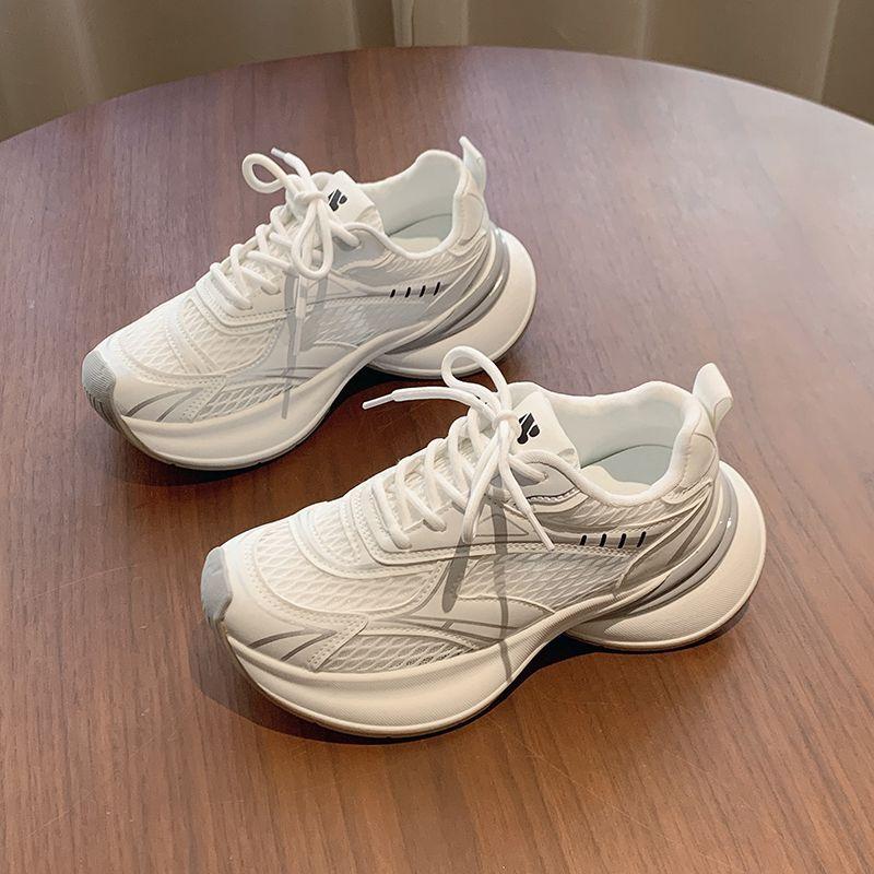 Mesh Breathable Casual Sports Women's Shoes Summer Versatile Thick-soled Heightening Running Shoes
