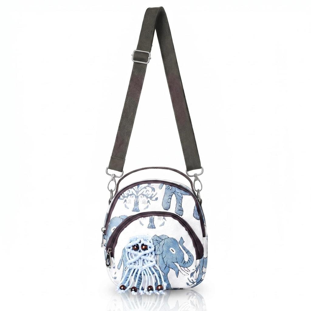 Crossbody Bag with Ethnic Style From Yunnan, A Fresh and Small Bag, Lightweight and Suitable for Carrying A Mobile Phone.