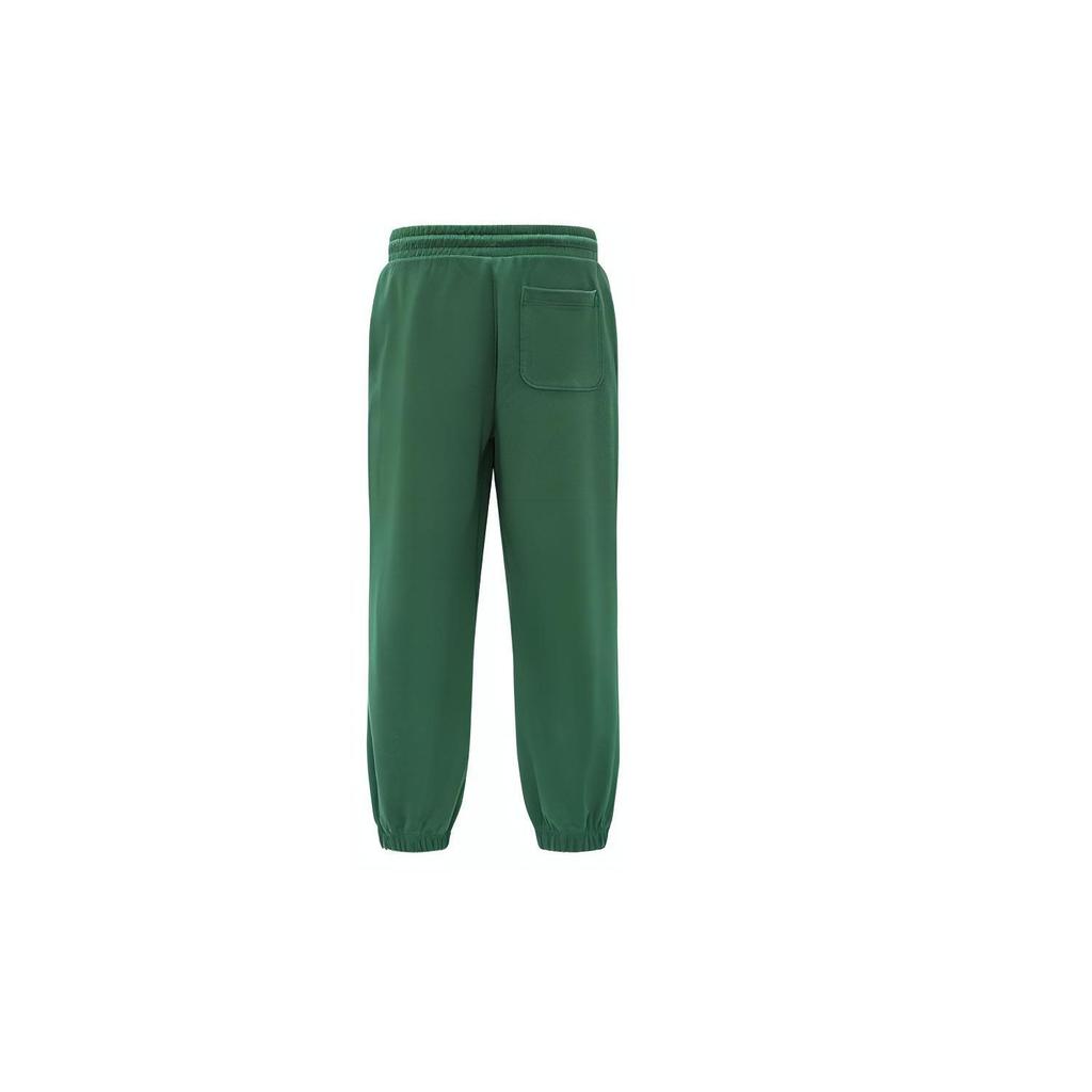 Reebok Simple Breathable Mid Waist Casual Knitted Sports Pants Unisex Pants Dark-Green 23FRC651UGL1