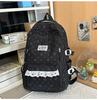 Schoolbag New Backpack Female Korean Version Ins Literary Small Fresh Wind Junior High School Student Backpack Large Capacity Casual Backpack