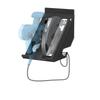 Universal Circular Saw Storage Rack Two Hole Design Compatible Multiple Saw Types Wall Mounted Metal Organizer